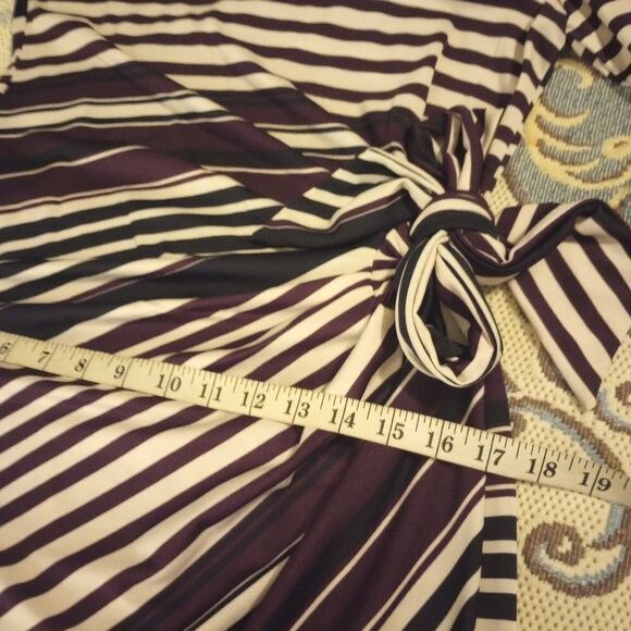 Shelby Palmer launched side stripe 3/4 length sleeve knee-link dress NWT - Picture 5 of 7